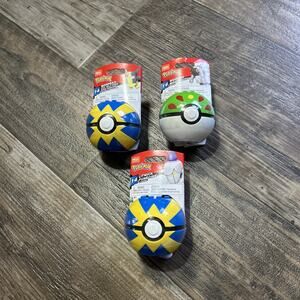 Mattel Mega Constux Wooloo Moumouton Pokemon Interlocking Blocks Sealed Bundle